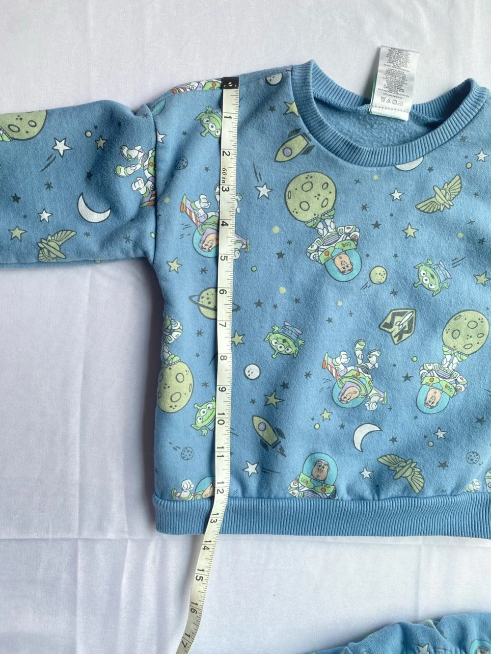 Disney Toddler 24m Buzz Lightyear Toy Story Matching Comfy Sweat Set Blue